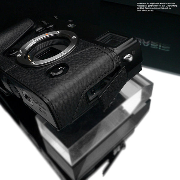 Vorbestellung: GARIZ Kamera-Ledertasche Schwarz für Fujifilm X-Pro3 Modell: XS-CHXP3BK