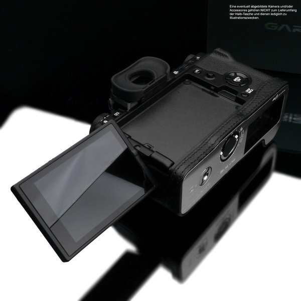 GARIZ Kamera-Ledertasche Schwarz für Fujifilm X-T4 Modell: XS-CHXT4BK