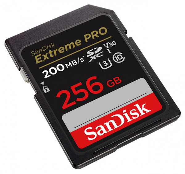 SanDisk Extreme PRO 256 GB SDXC-Speicherkarte bis zu 200 MB/Sek, UHS-I