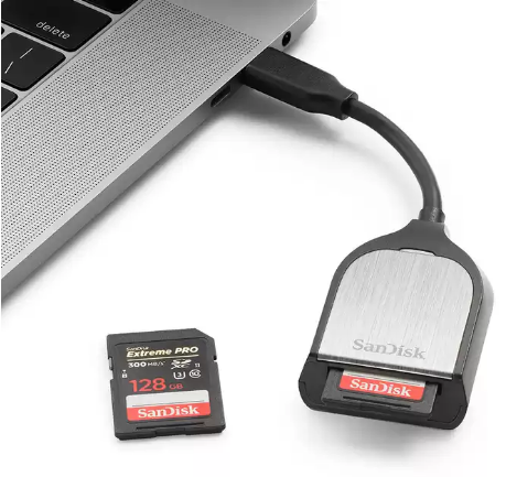 SanDisk Extreme PRO Lesegerät für SD-Karten mit USB-C