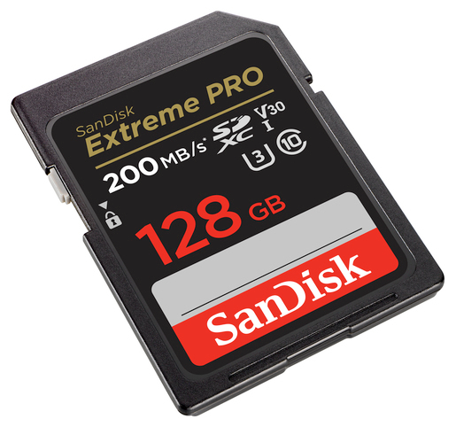 SanDisk Extreme PRO 128 GB SDXC-Speicherkarte bis zu 200 MB/Sek, UHS-I